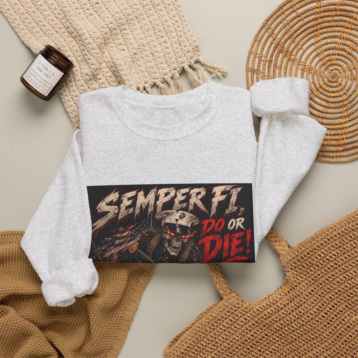 Semper Fi Do or Die - Crewneck Sweatshirt