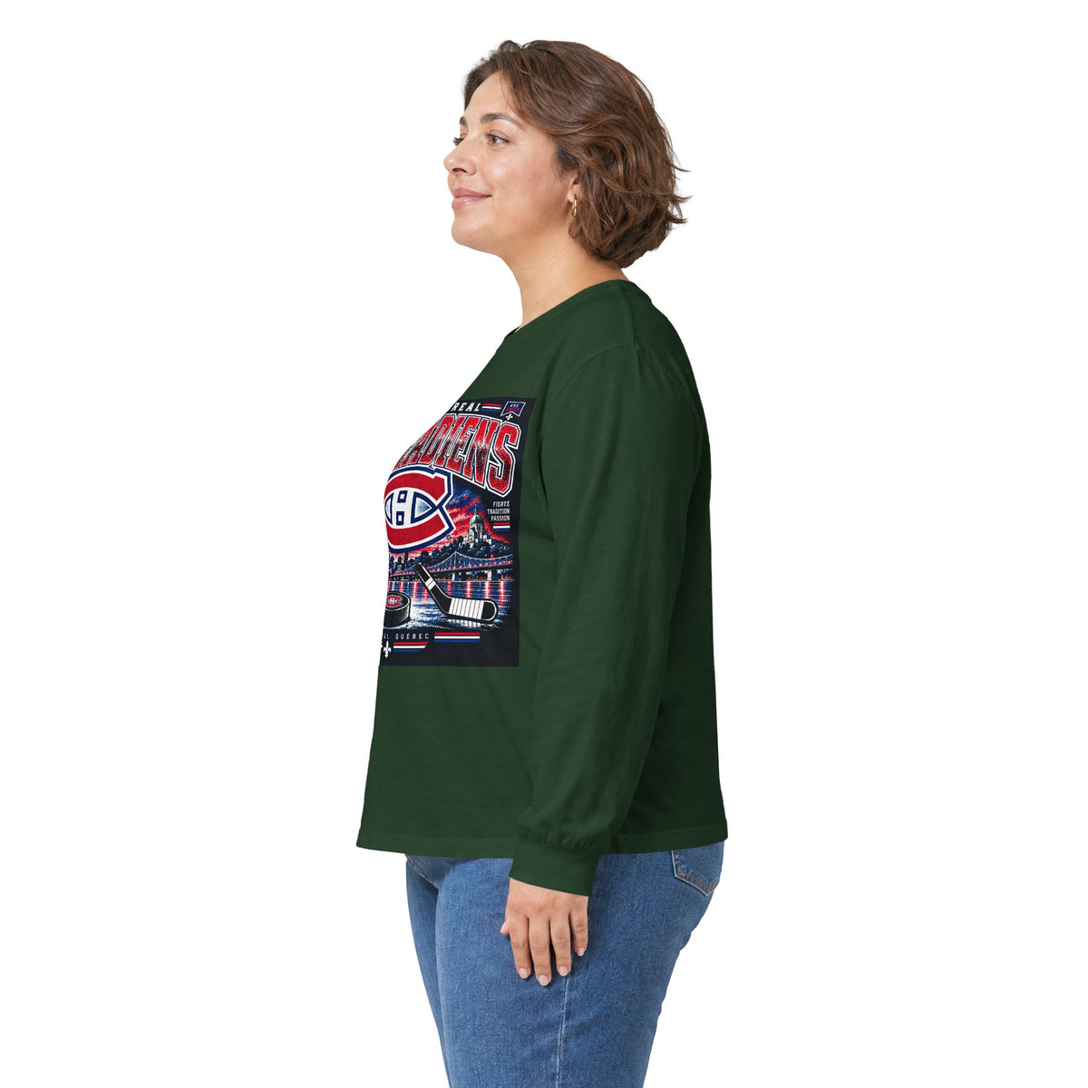 Montreal Canadiens Skyline - Unisex Ultra Cotton Long Sleeve Tee