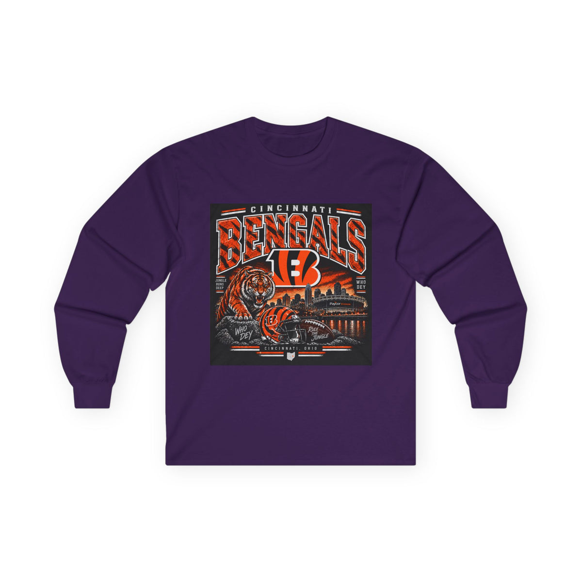 Cincinnati Bengals Jungle Reign - Unisex Ultra Cotton Long Sleeve Tee