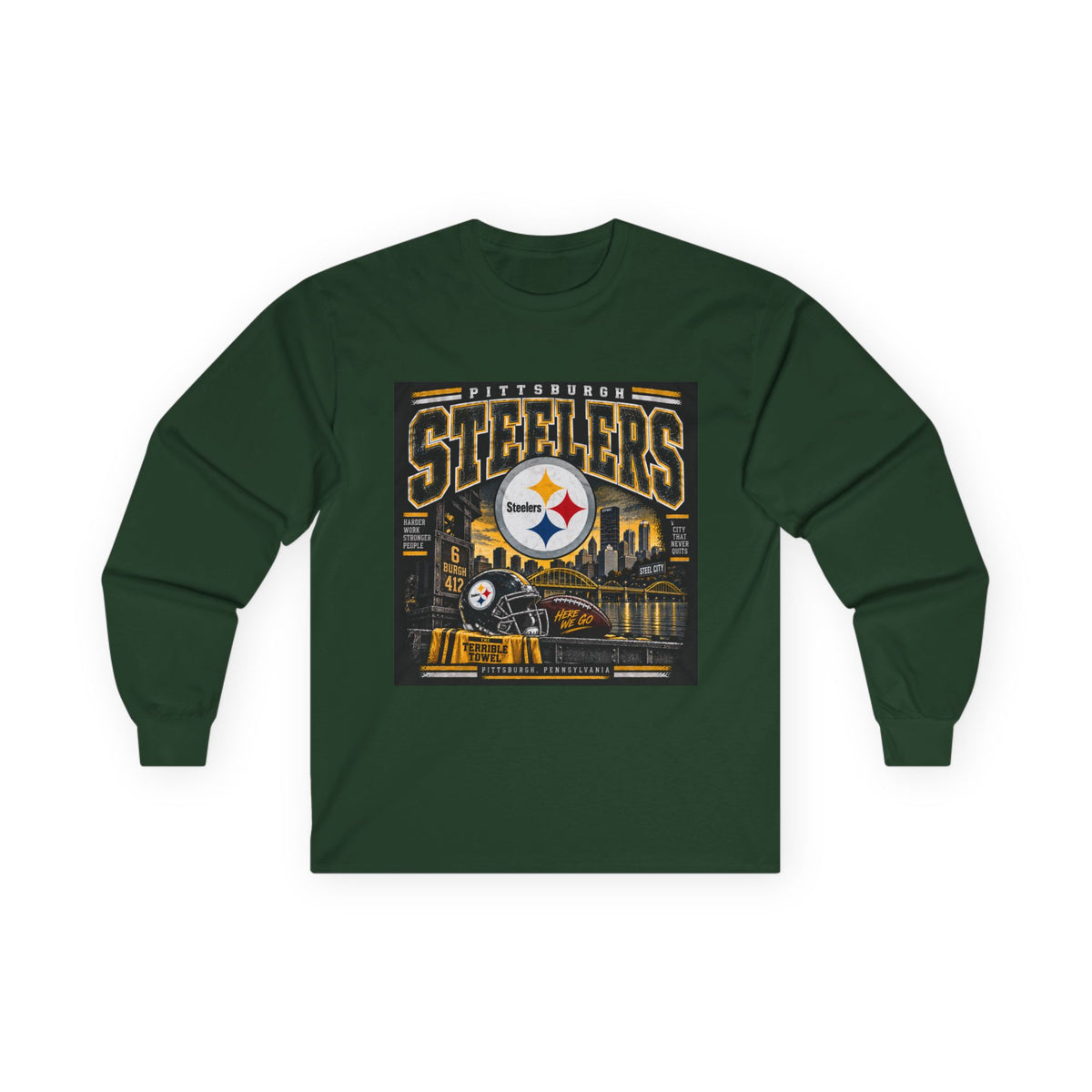 Pittsburgh Steelers Steel City Pride - Unisex Ultra Cotton Long Sleeve Tee