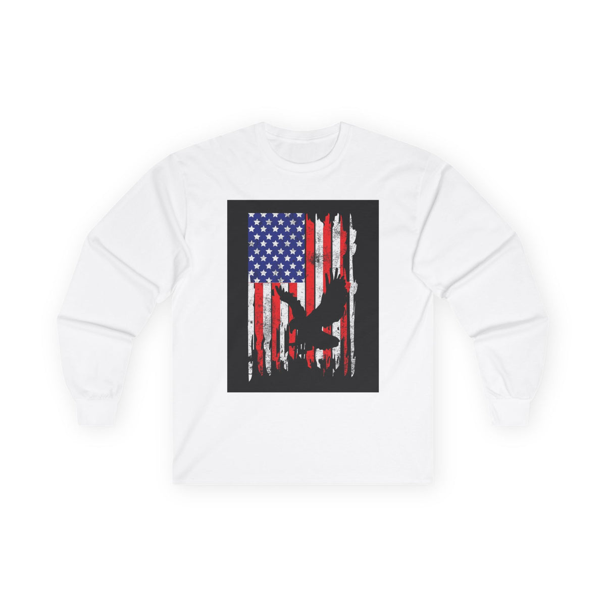 Old Glory Eagle - Unisex Ultra Cotton Long Sleeve Tee