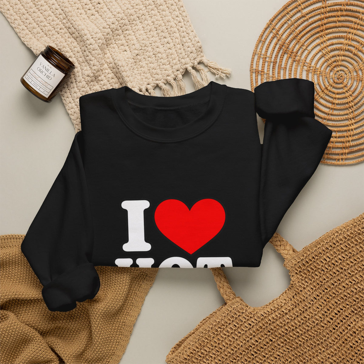 I Love Hot Dads - Crewneck Sweatshirt