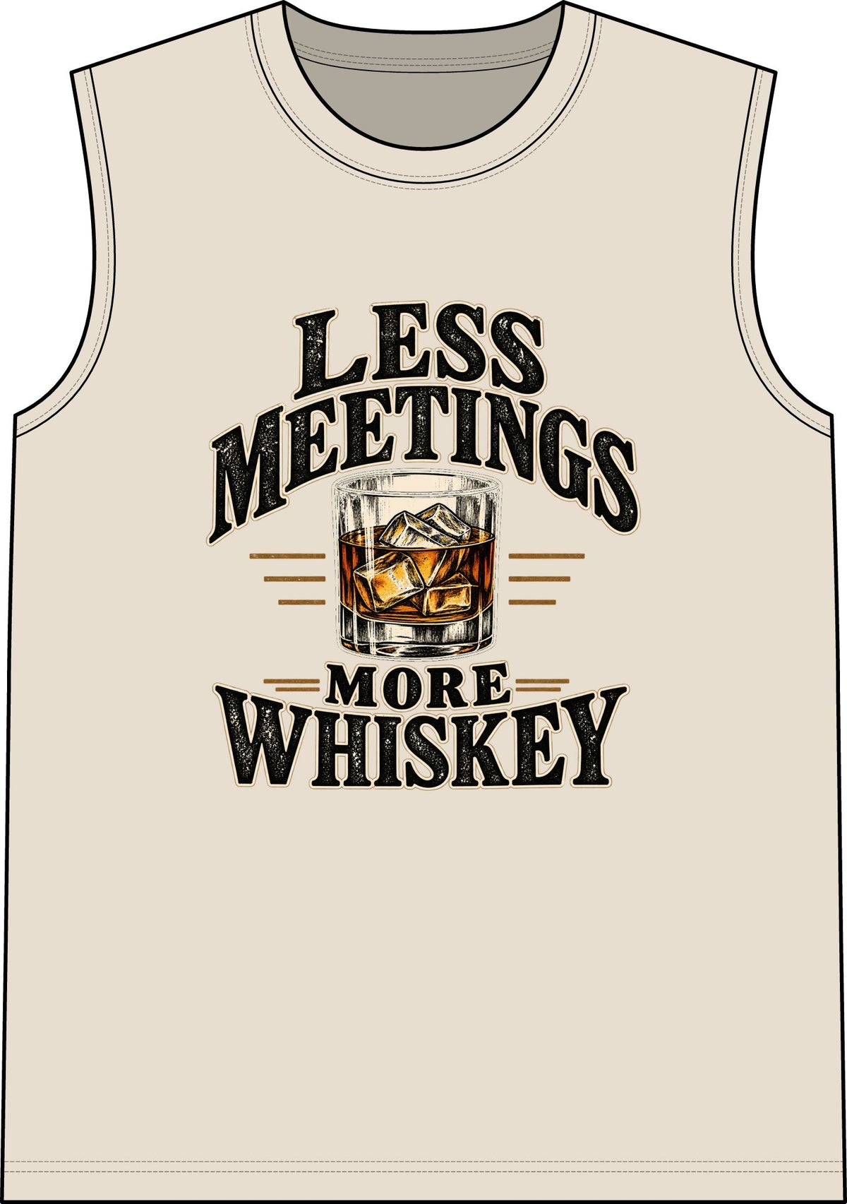 Less Meetings More Whiskey - Classic Tank
