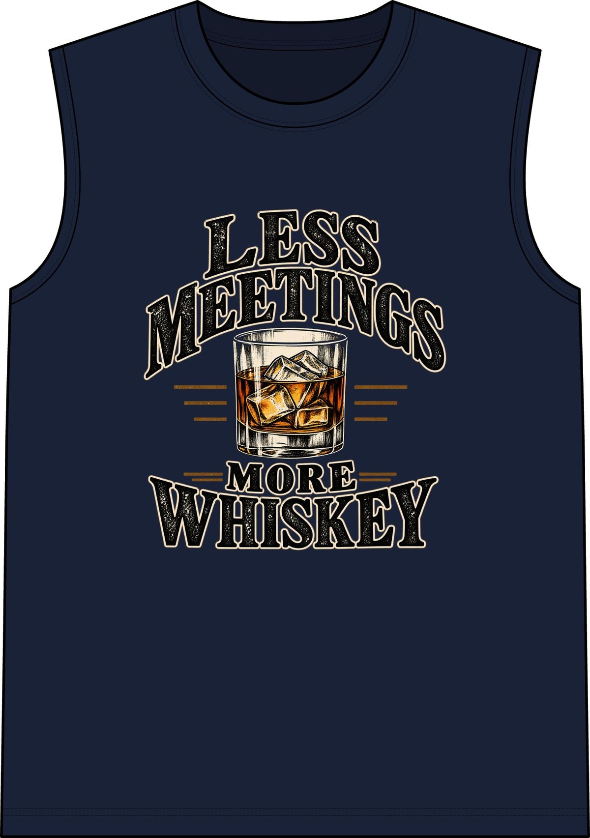 Less Meetings More Whiskey - Classic Tank