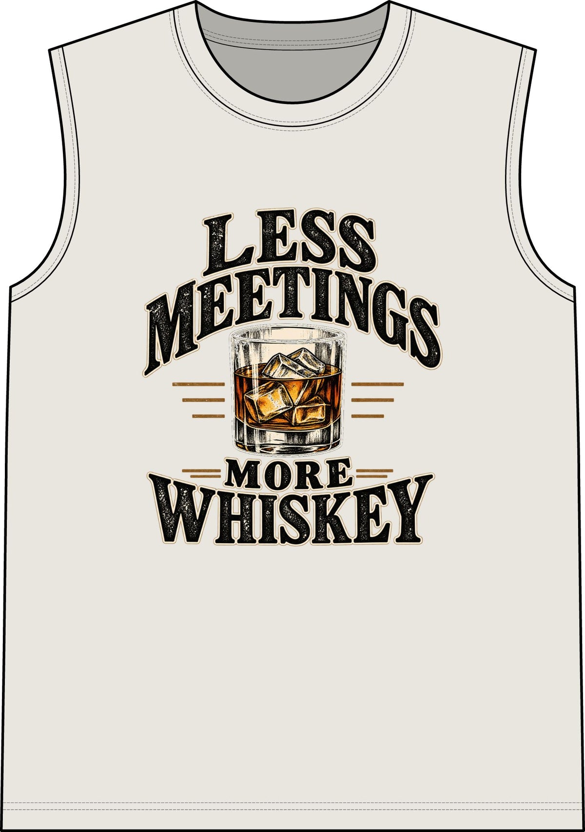 Less Meetings More Whiskey - Classic Tank