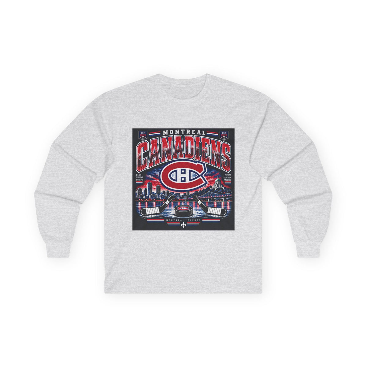 Montreal Canadiens Skyline - Unisex Ultra Cotton Long Sleeve Tee