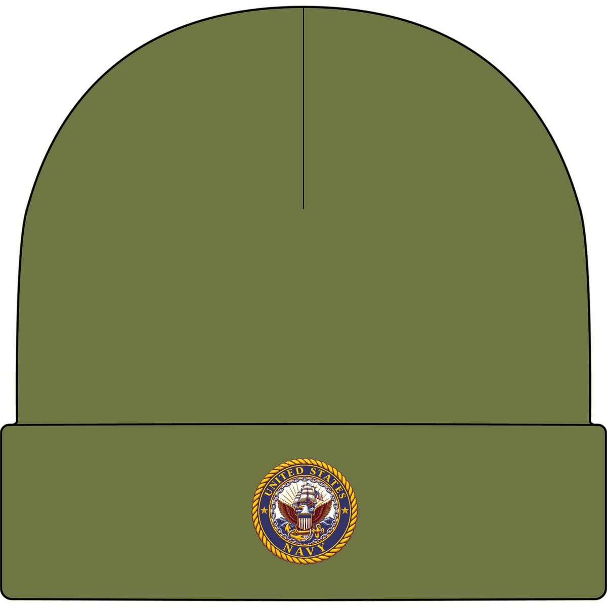 U.S. Navy Emblem - AS Colour 1107 Cuff Beanie