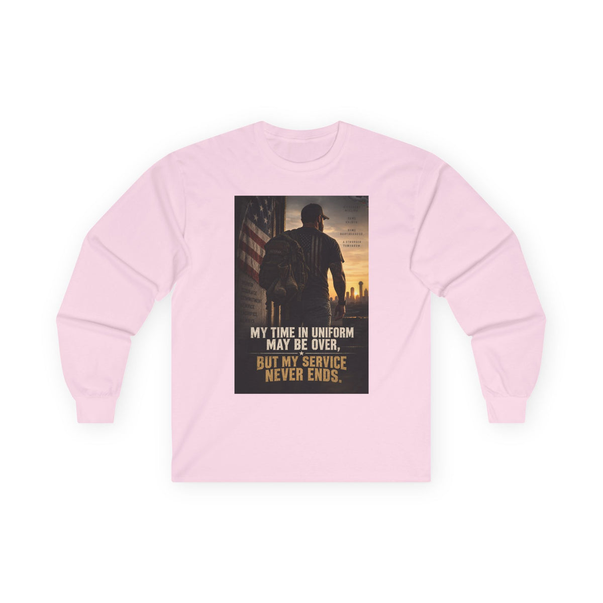 Service Never Ends - Unisex Ultra Cotton Long Sleeve Tee
