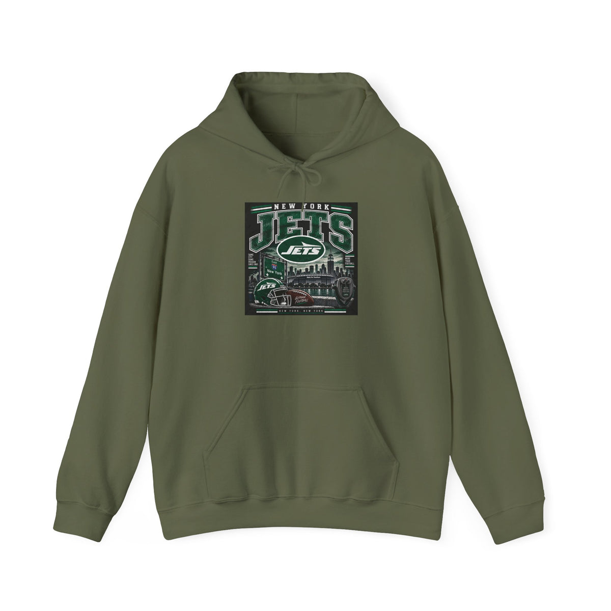 New York Jets Skyline - Hoodie