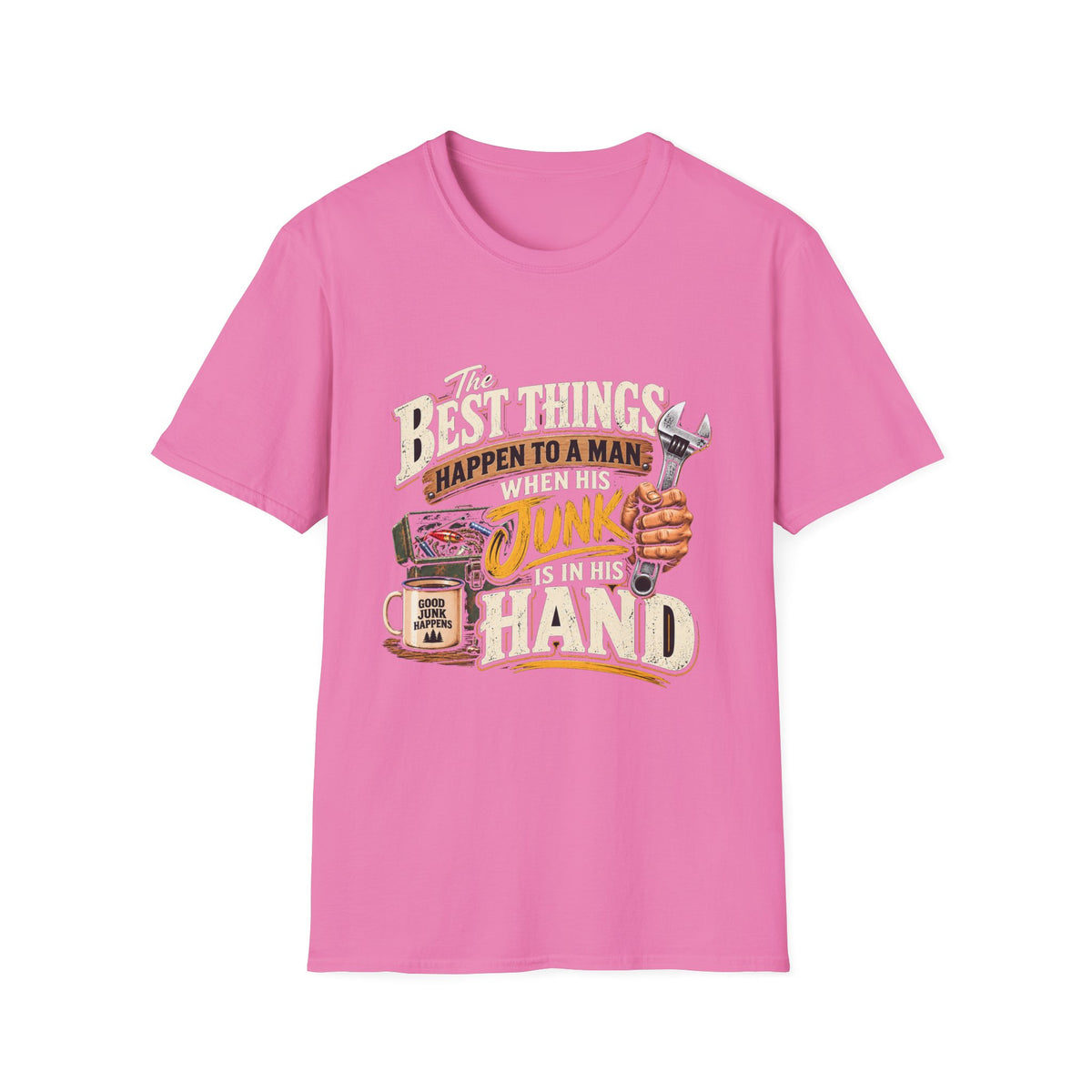 Best Things Happen in a Man's Hand - Classic Tee