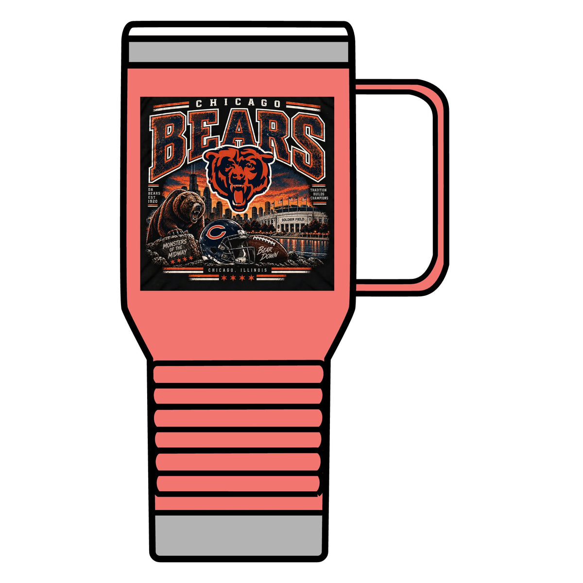 Chicago Bears Pride - 20oz Insulated Mug