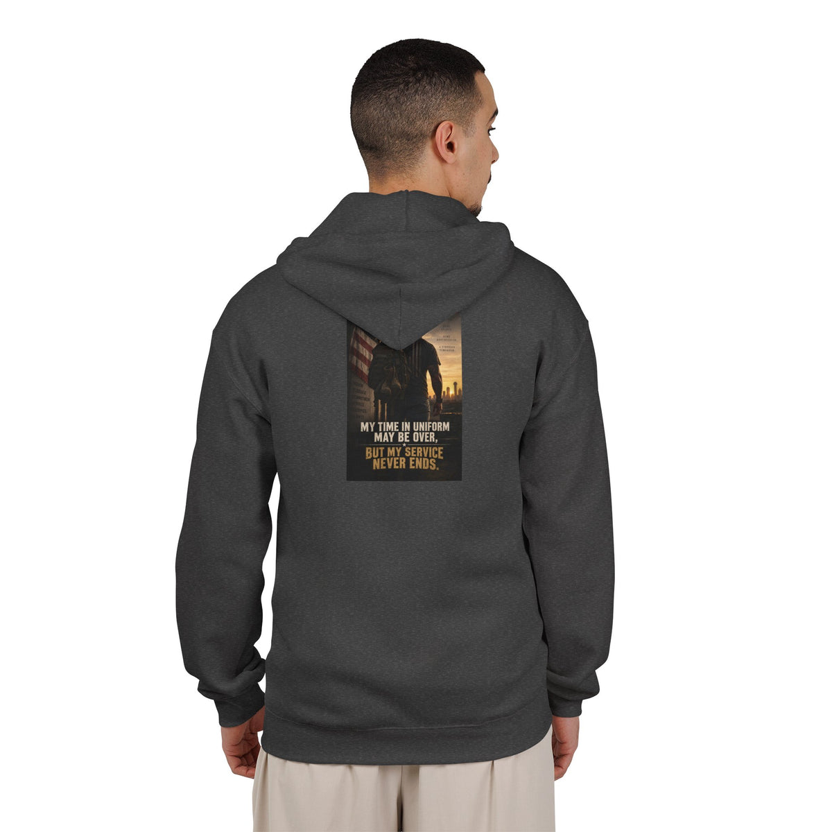 Service Never Ends - Full-Zip Hooded Sweatshirt