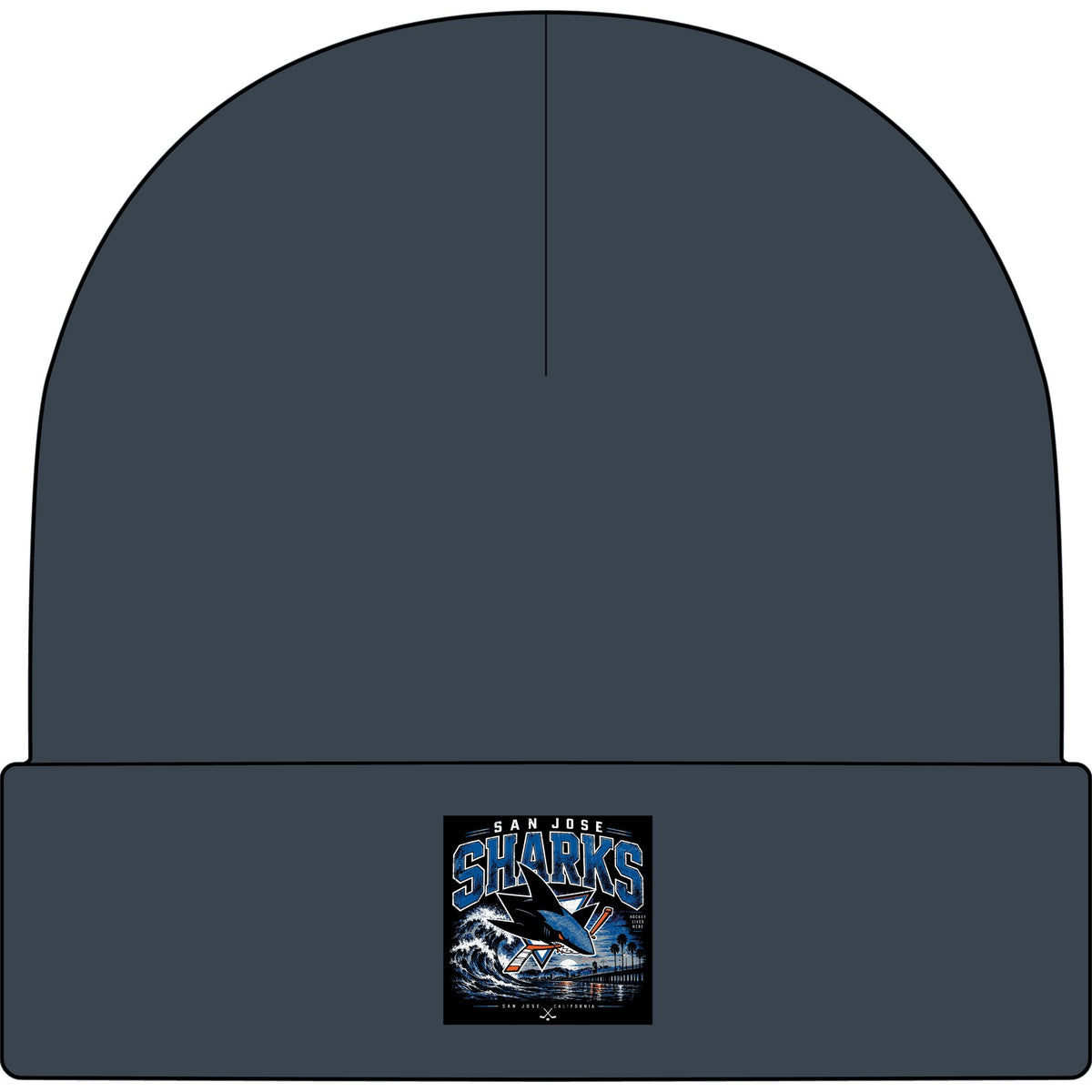 Sharks Wave Hockey Tee - AS Colour 1107 Cuff Beanie