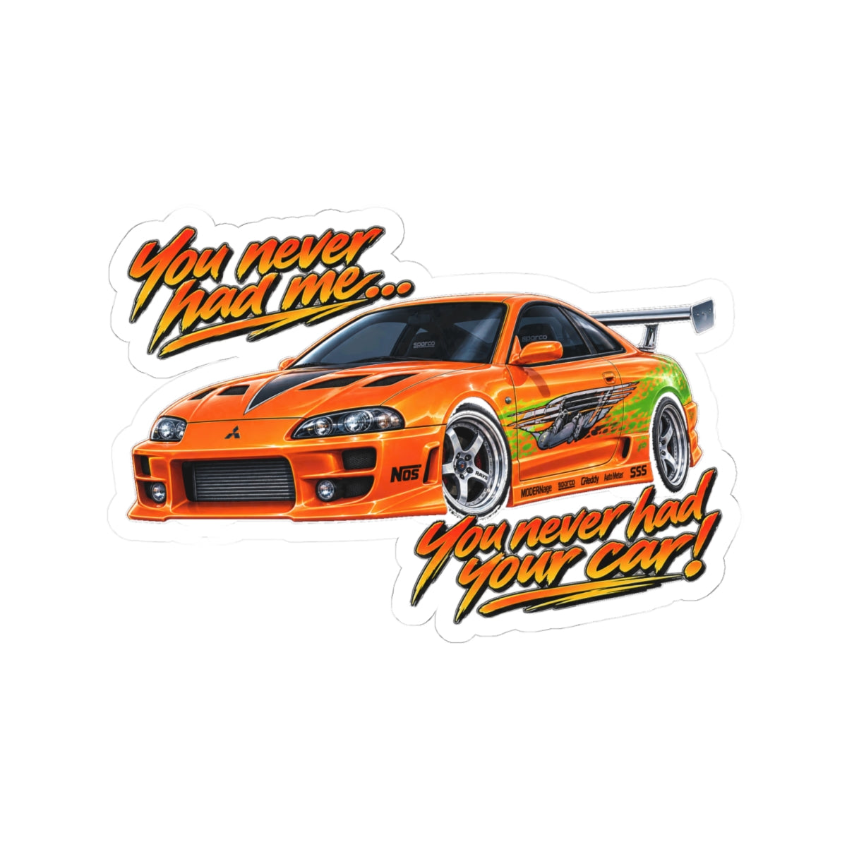 Never had your car - Kiss-Cut Sticker