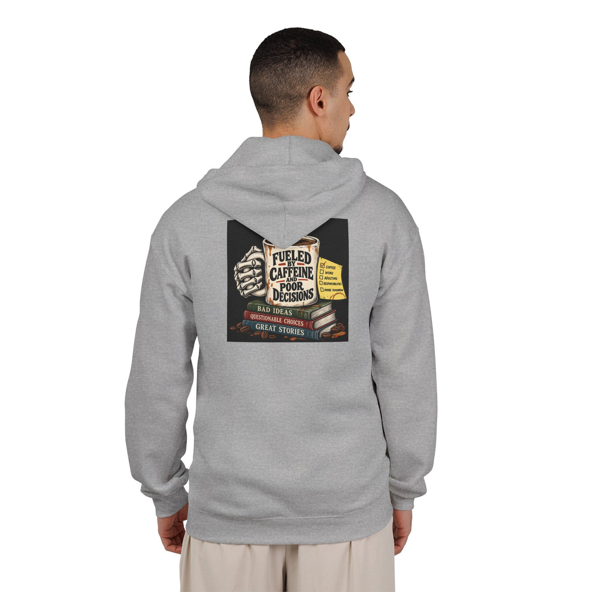 Fueled by Caffeine - Full-Zip Hooded Sweatshirt