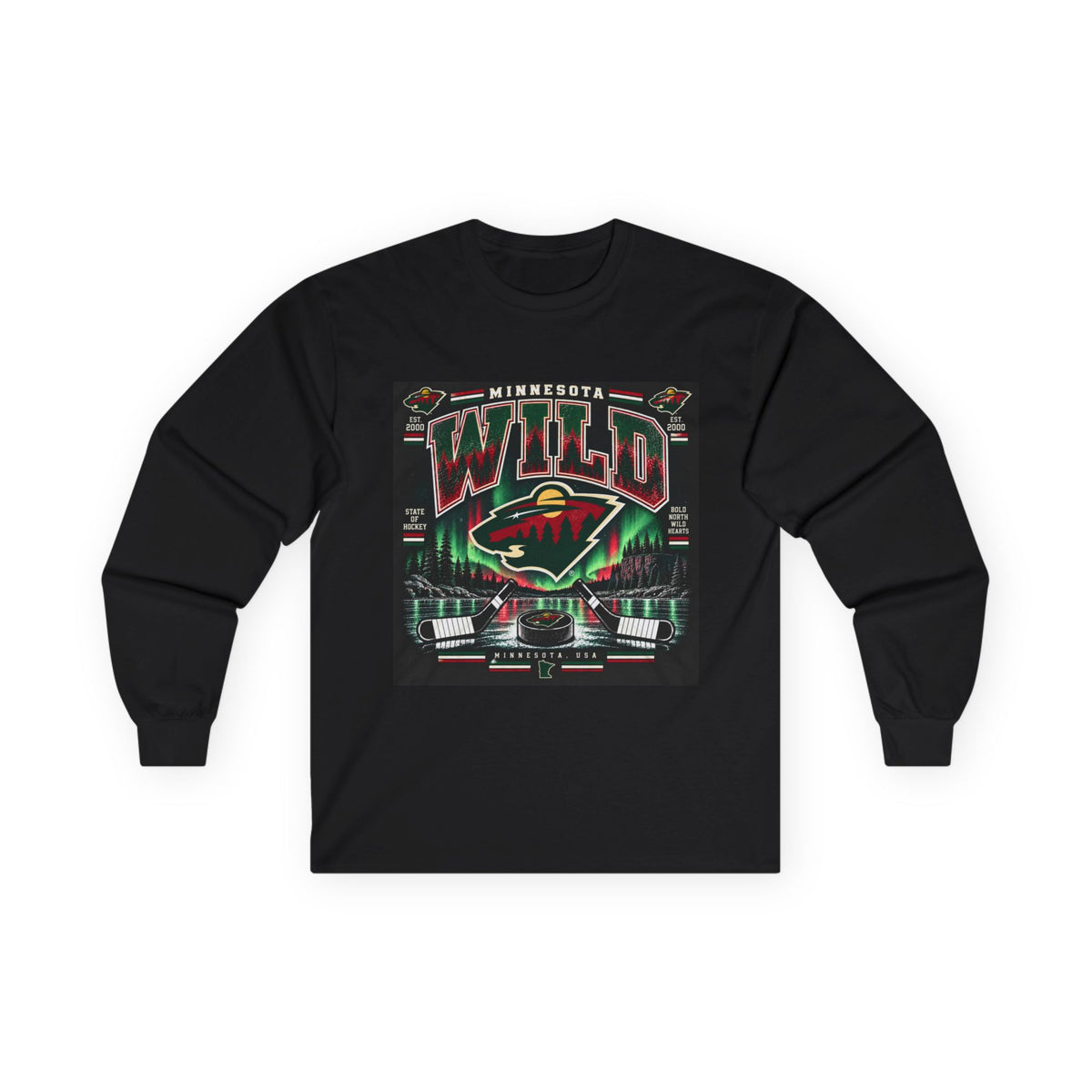 Wild North Hockey Tee - Unisex Ultra Cotton Long Sleeve Tee