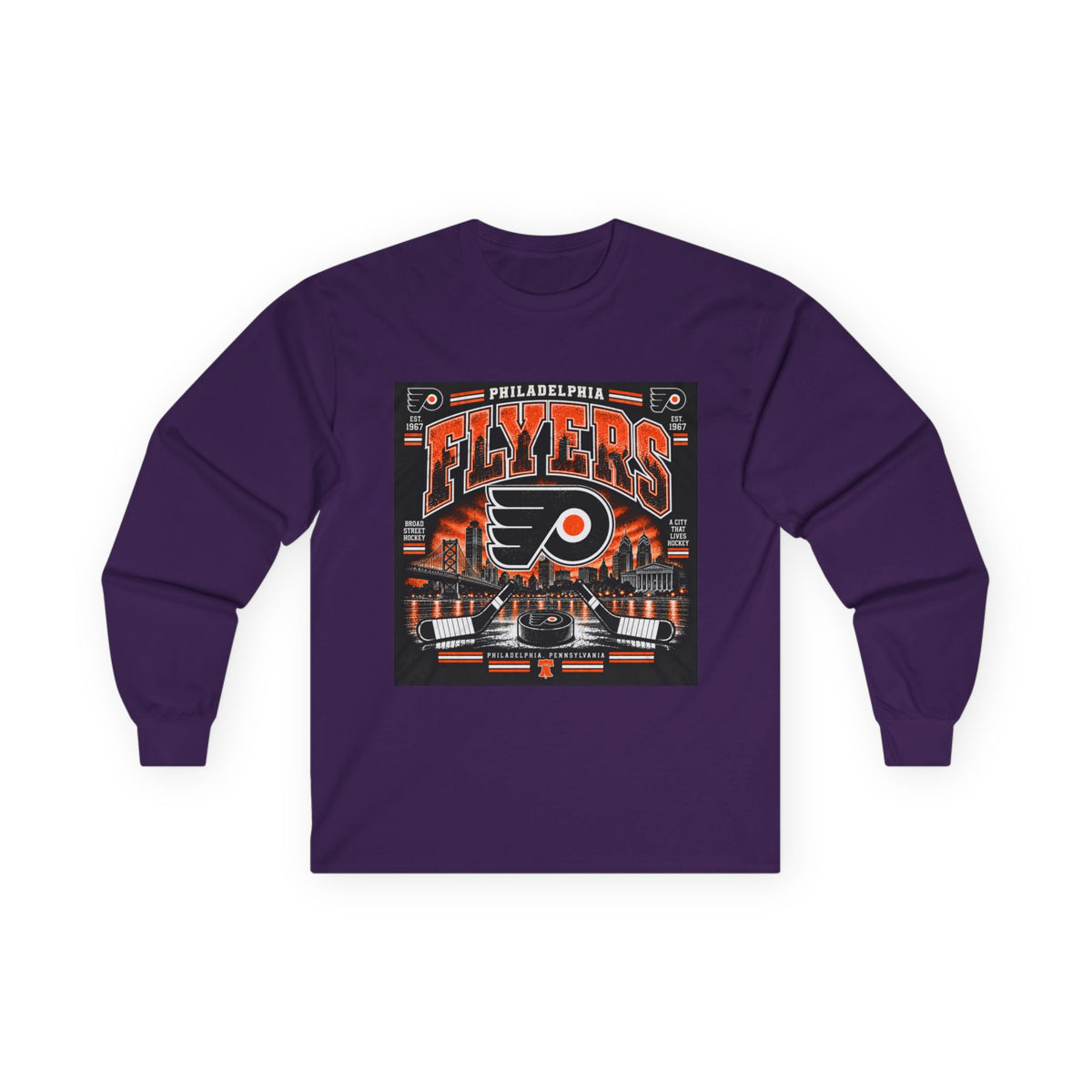 Philadelphia Flyers Urban Hockey - Unisex Ultra Cotton Long Sleeve Tee