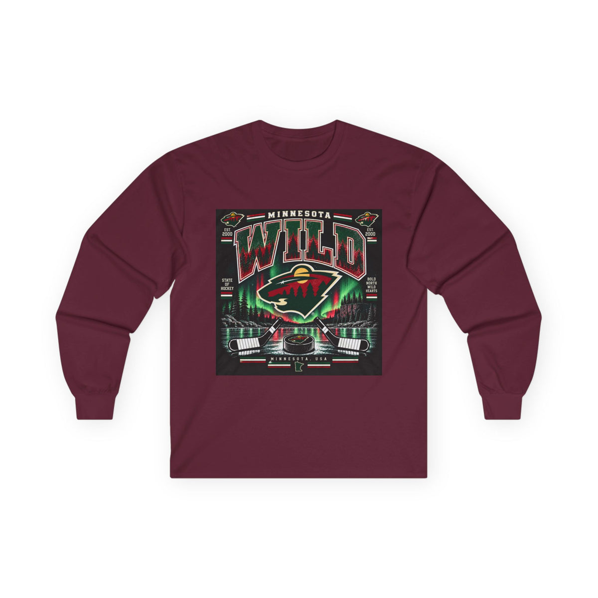 Wild North Hockey Tee - Unisex Ultra Cotton Long Sleeve Tee