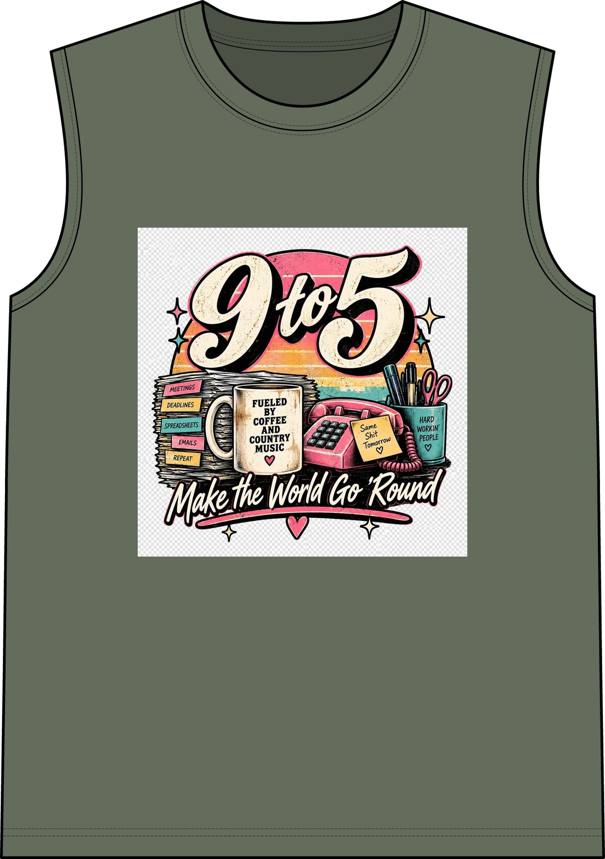 9to5 Make the World Go Round - Classic Tank