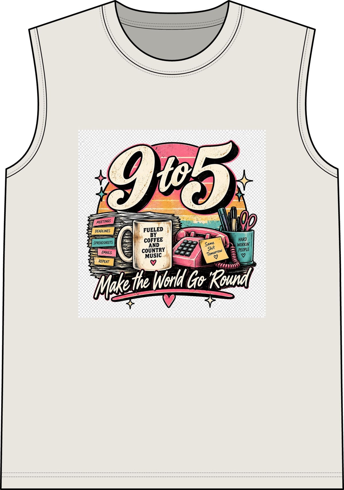 9to5 Make the World Go Round - Classic Tank