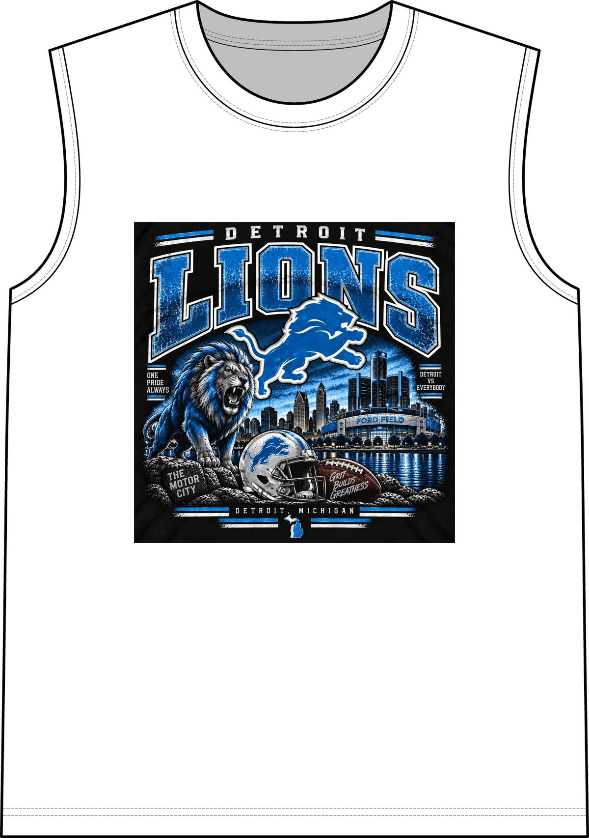 Detroit Lions Grit - Classic Tank
