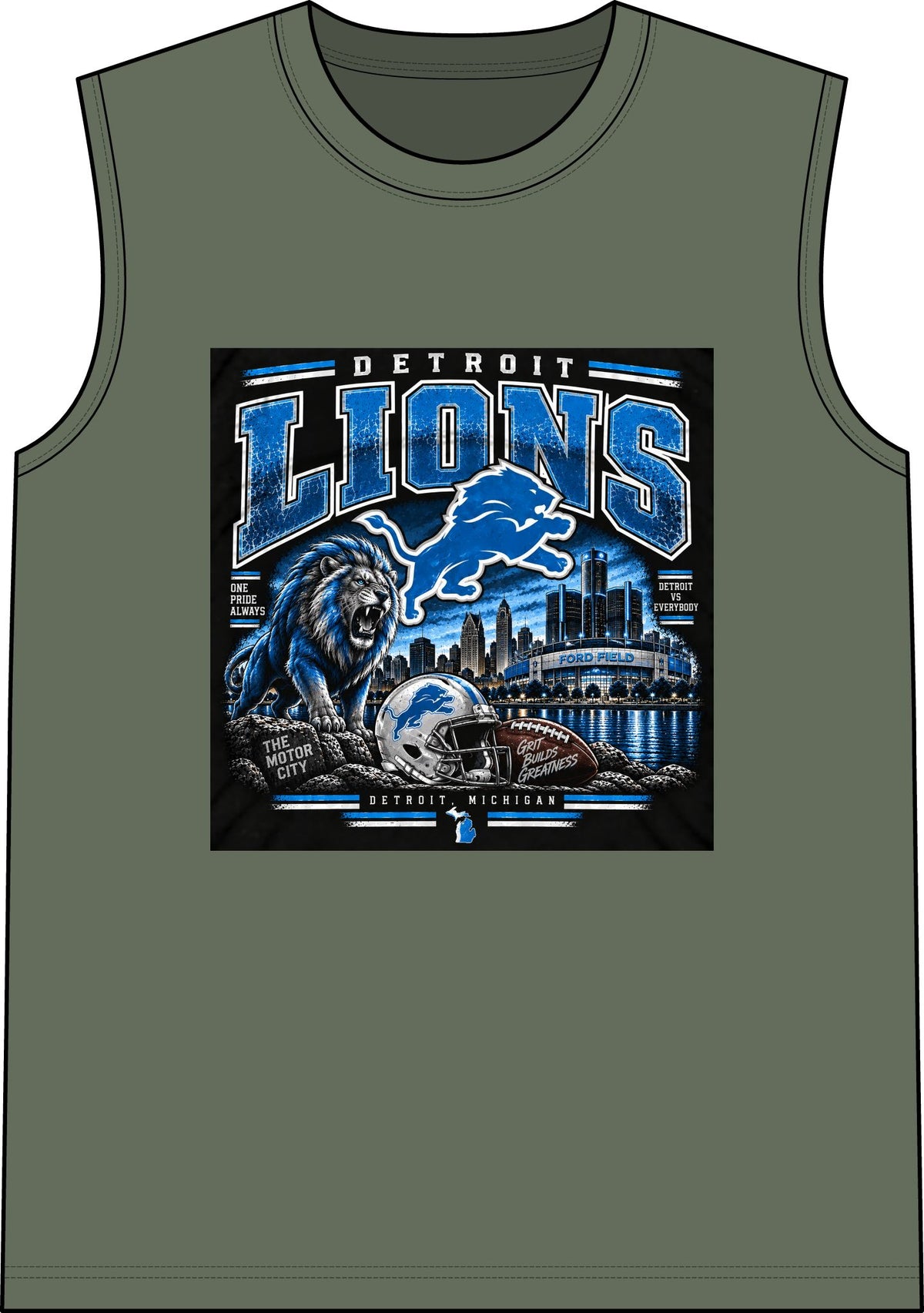 Detroit Lions Grit - Classic Tank