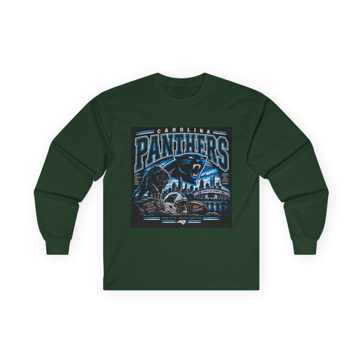 Carolina Panthers Keep Pounding - Unisex Ultra Cotton Long Sleeve Tee