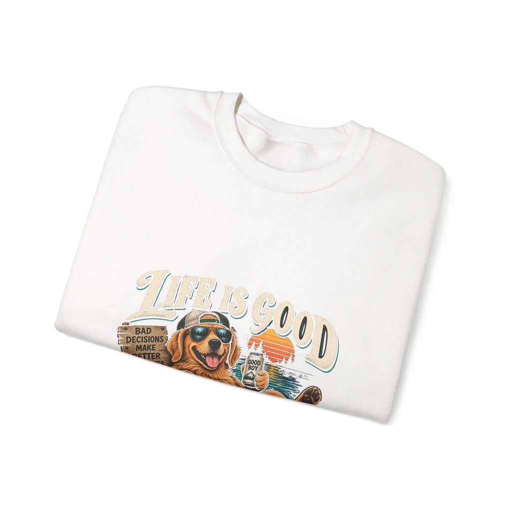 Life is Good Floatin' - Crewneck Sweatshirt