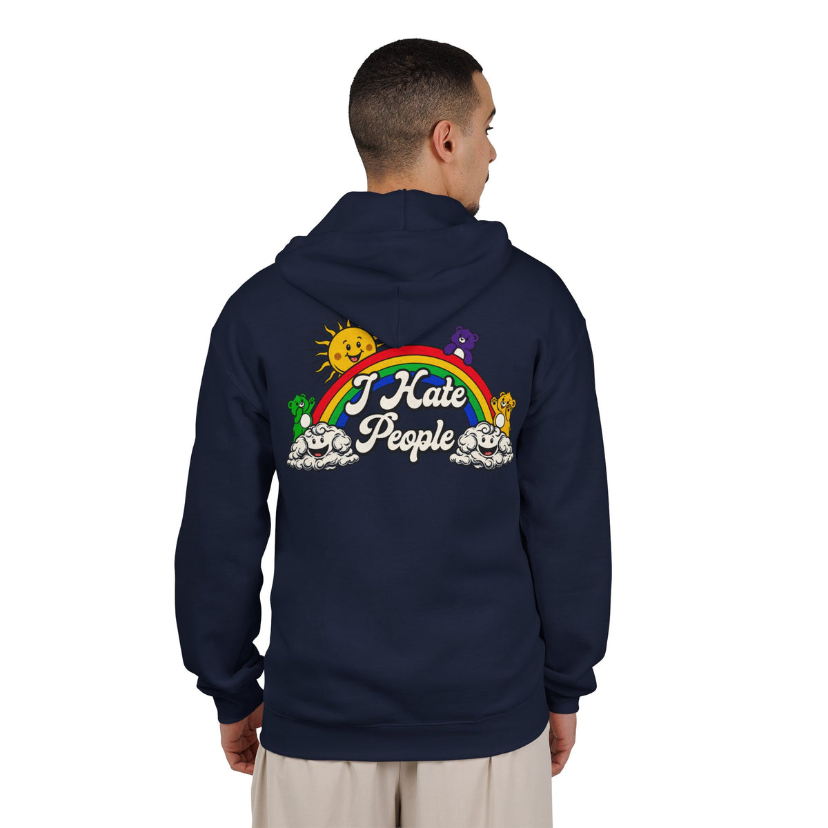 Hate People - Full-Zip Hooded Sweatshirt