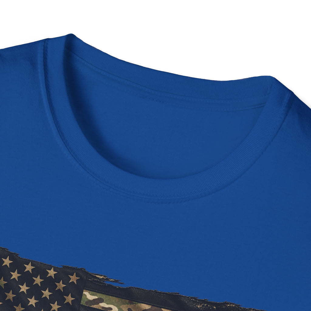 Black and Multicam American Flag - Classic Tee