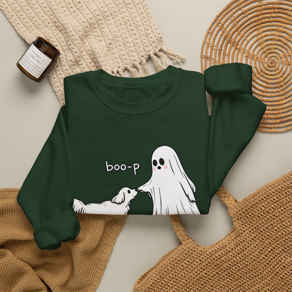 Boo-p Ghost and Dog - Crewneck Sweatshirt
