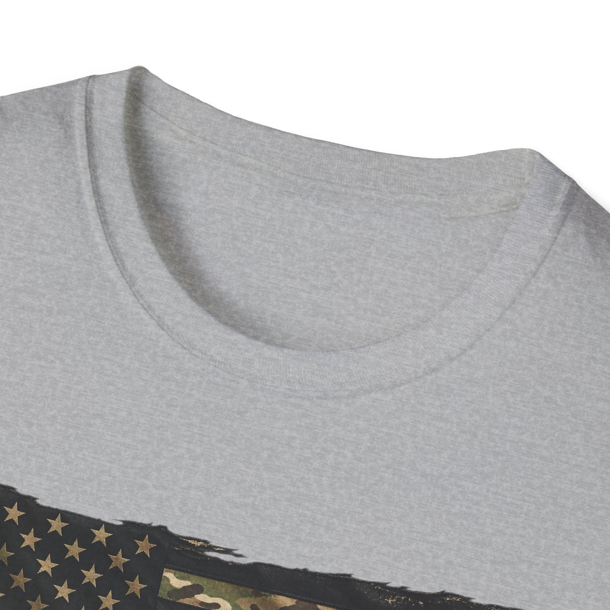 Black and Multicam American Flag - Classic Tee