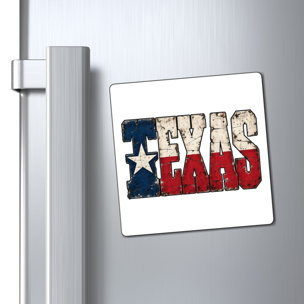 Texas Flag Block Letters - Magnet