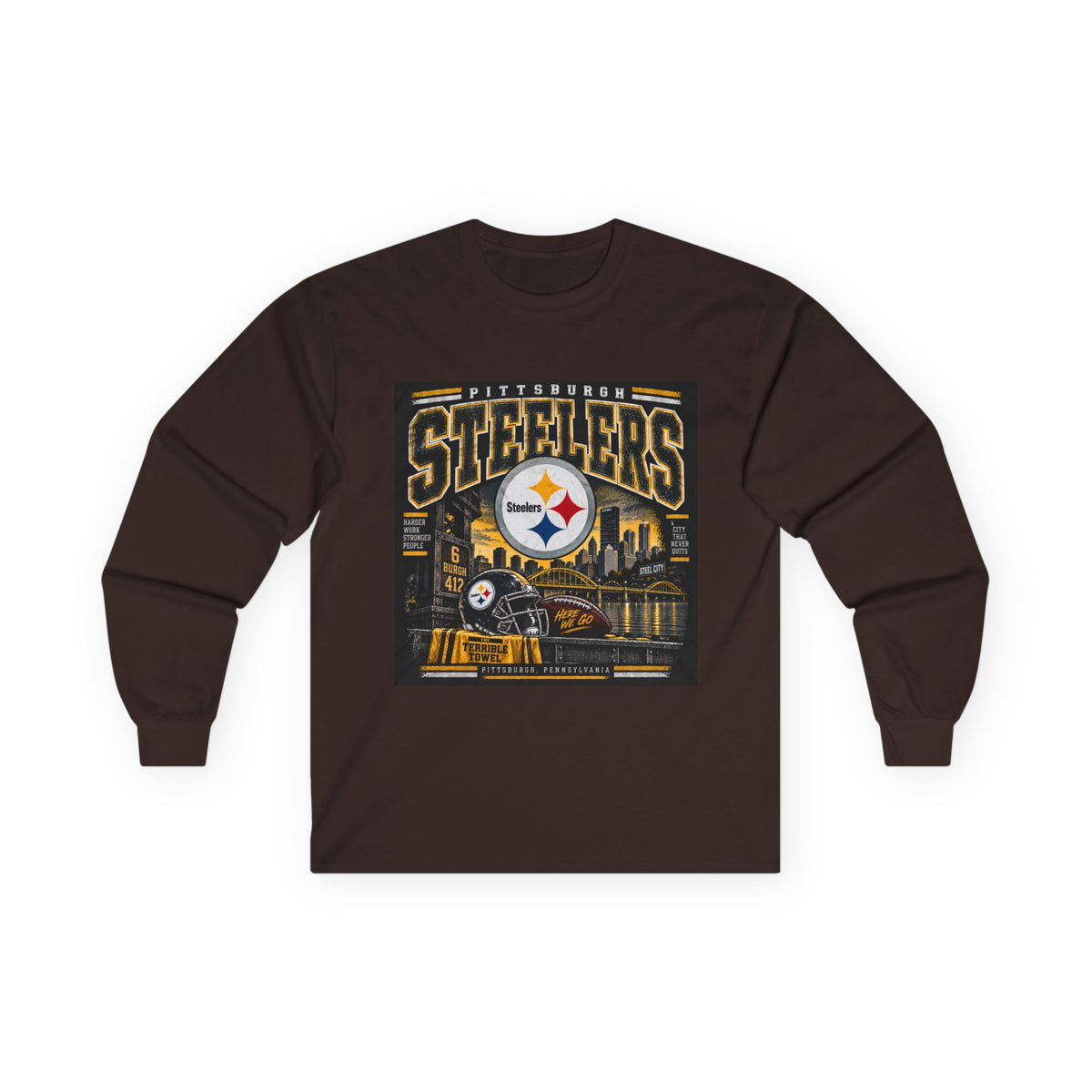 Pittsburgh Steelers Steel City Pride - Unisex Ultra Cotton Long Sleeve Tee