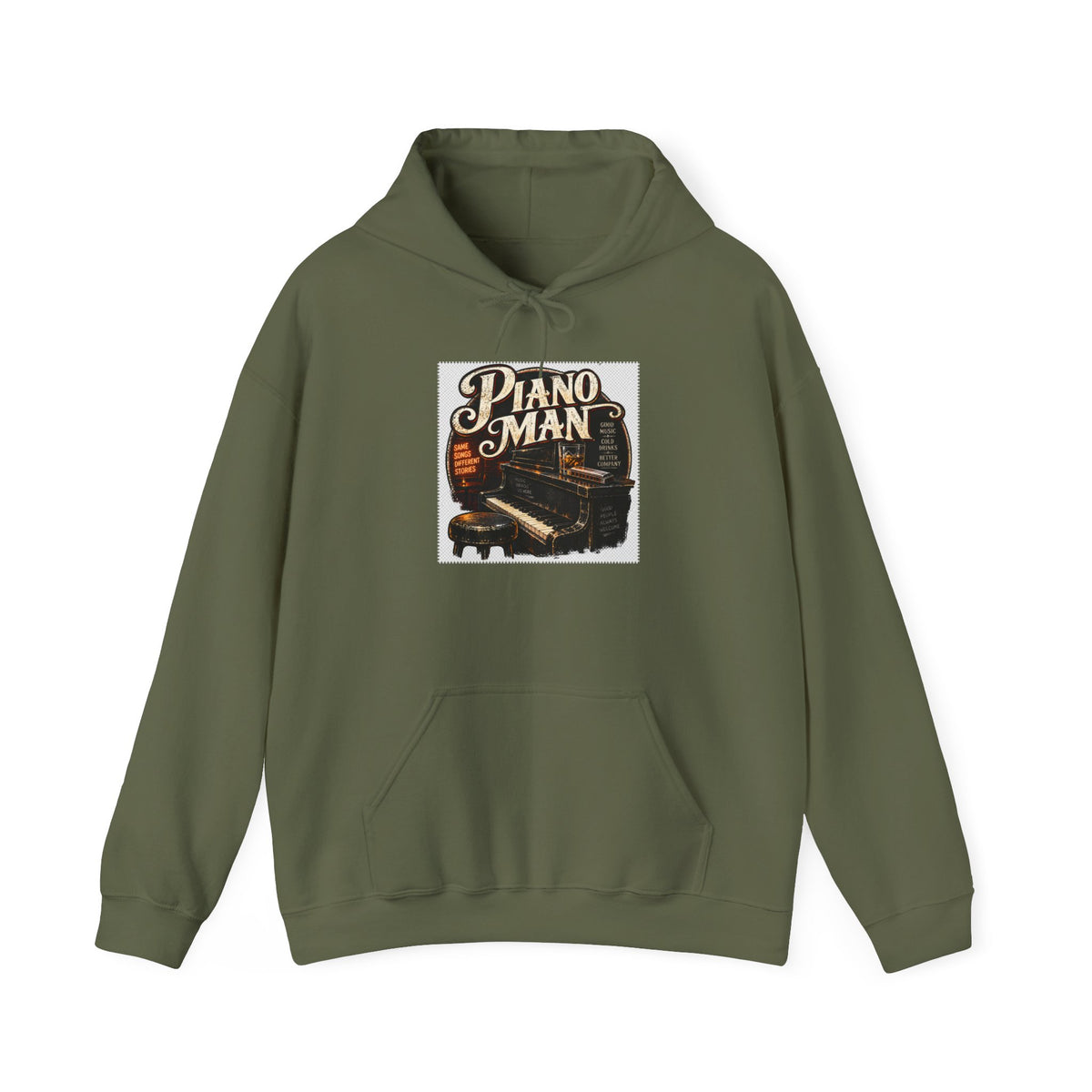 Piano Man Retro Bar - Hoodie
