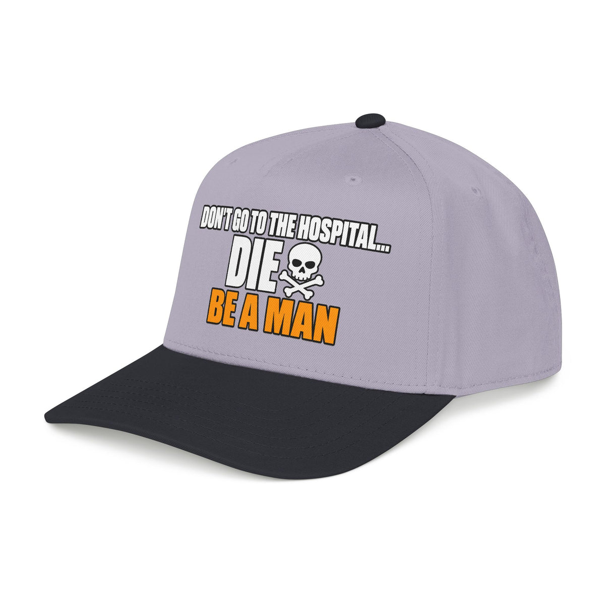 Dont Go to the Hospital - White Outlined - OTTO Baseball Hat