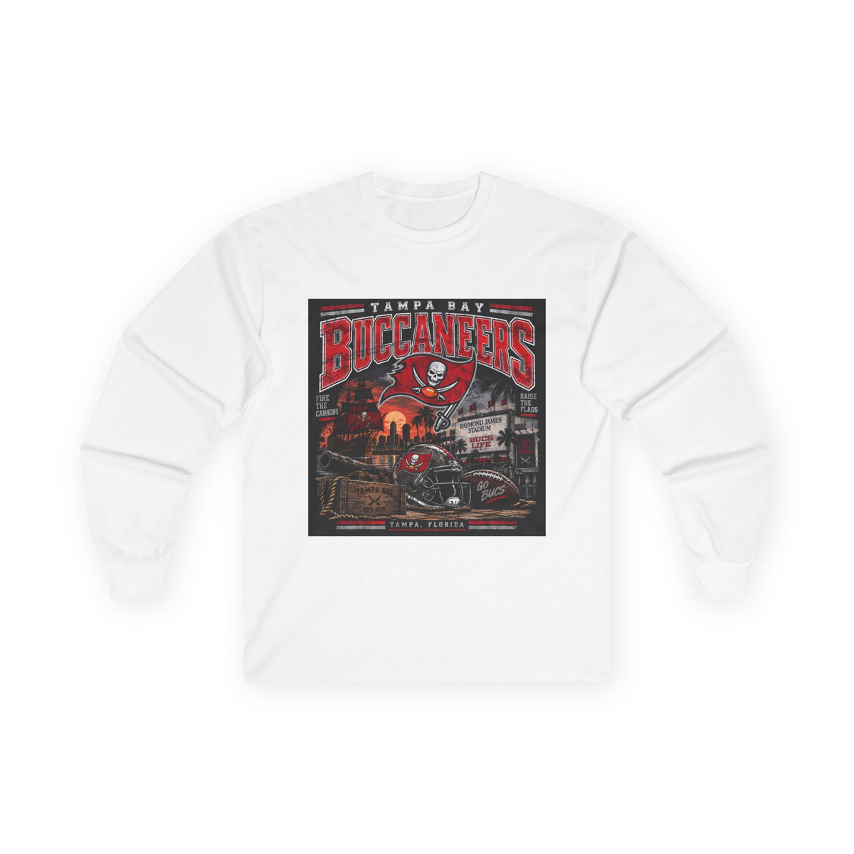 Tampa Bay Buccaneers Pirate Heritage - Unisex Ultra Cotton Long Sleeve Tee