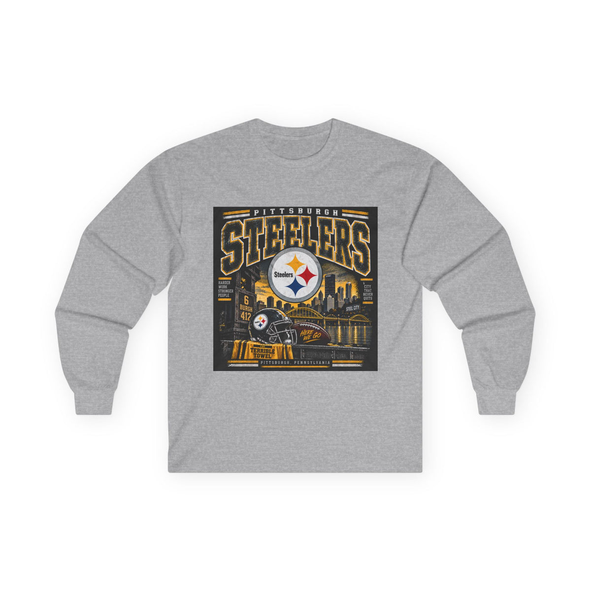 Pittsburgh Steelers Steel City Pride - Unisex Ultra Cotton Long Sleeve Tee