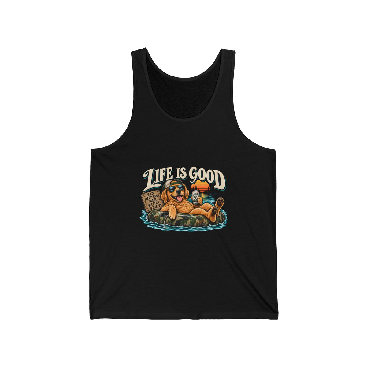 Life is Good Floatin' - Athletic Tank