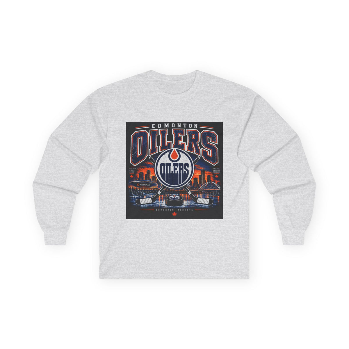 Edmonton Oilers Hockey Pride - Unisex Ultra Cotton Long Sleeve Tee