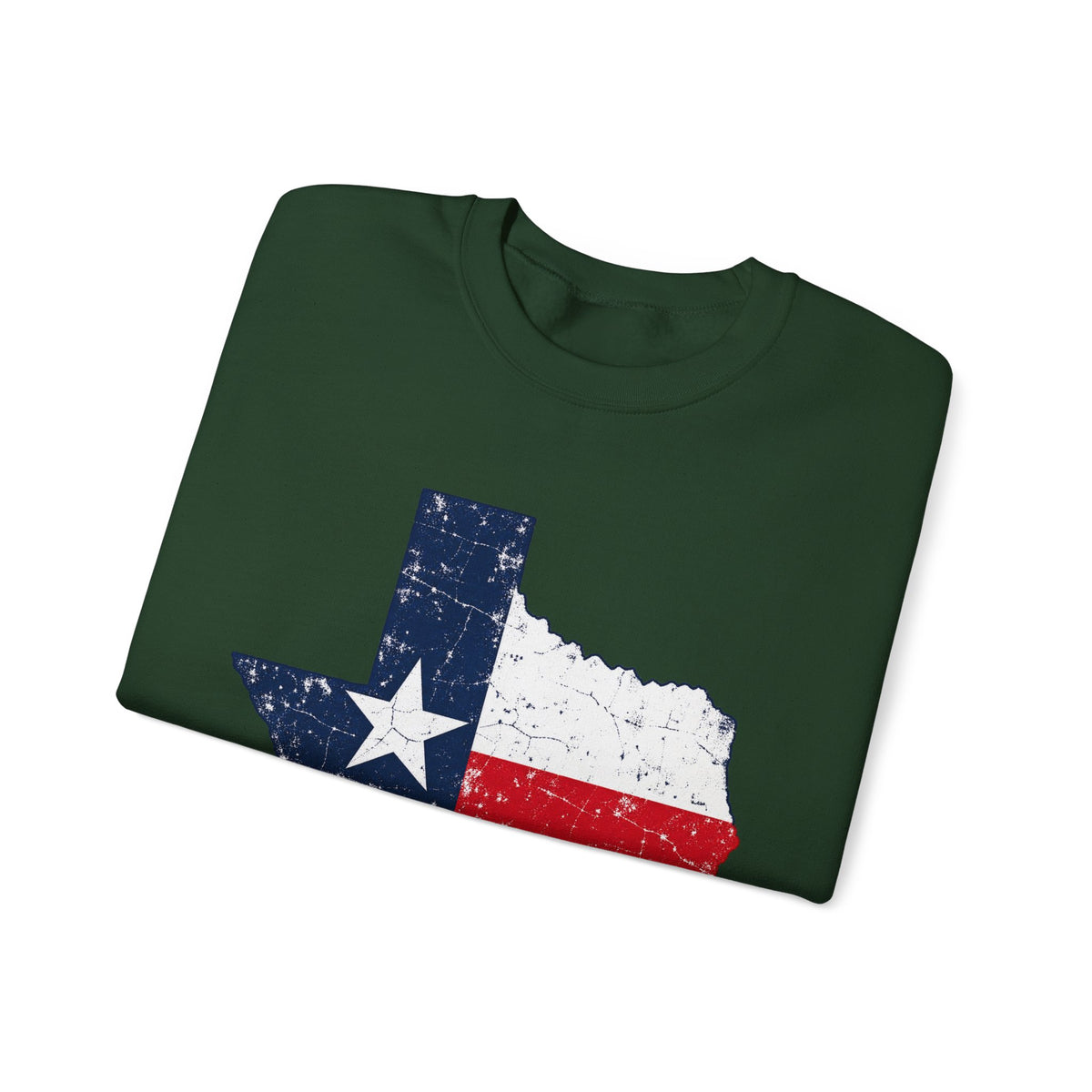 Weathered Texas Flag - Crewneck Sweatshirt