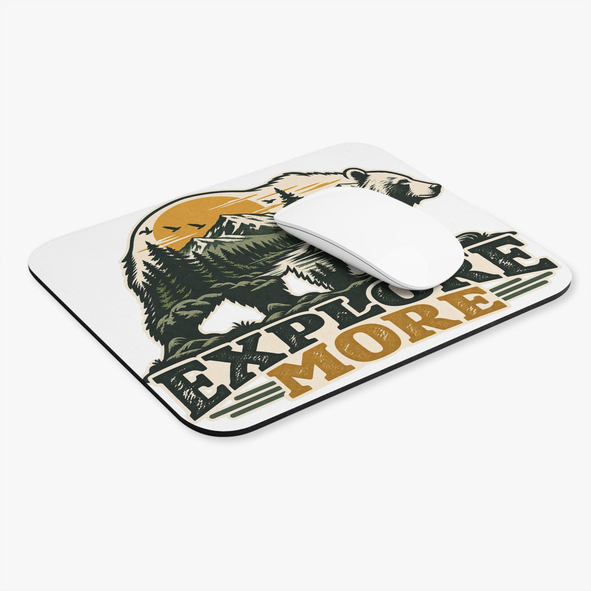 Explore More Bear - Mouse Pad