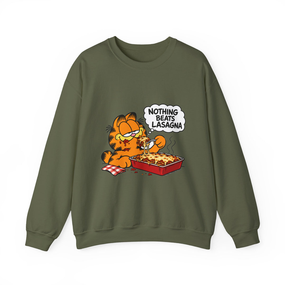 Nothing Beats Lasagna - Crewneck Sweatshirt
