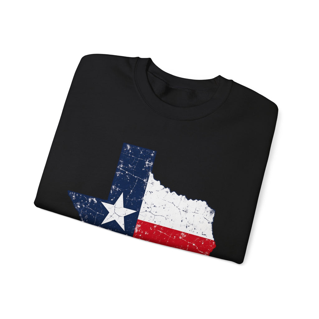 Weathered Texas Flag - Crewneck Sweatshirt