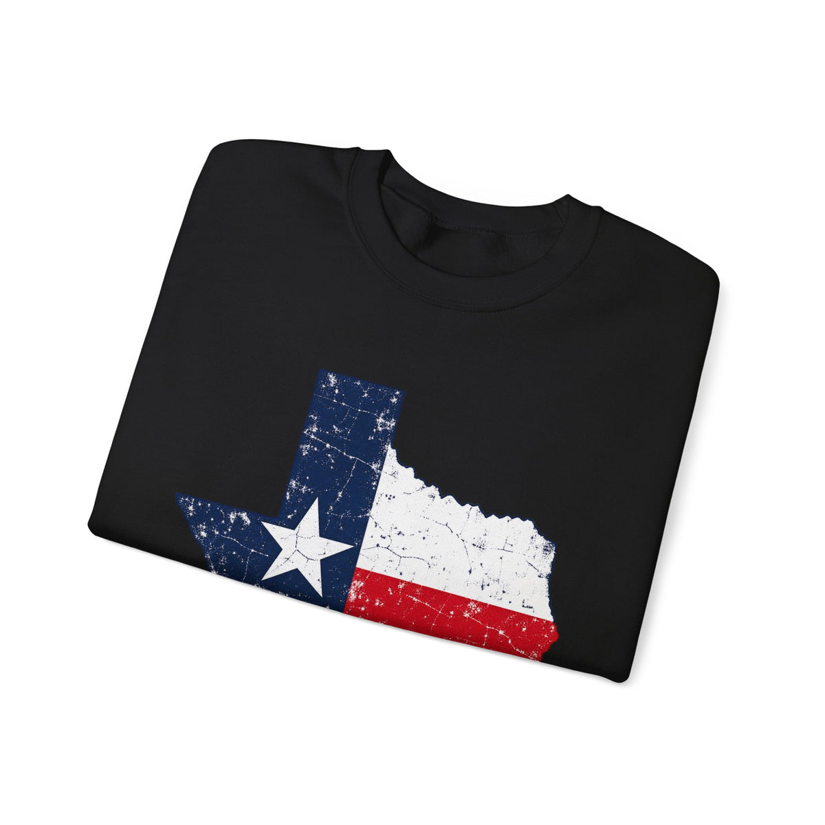 Weathered Texas Flag - Crewneck Sweatshirt