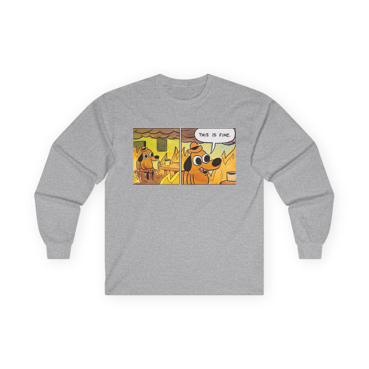 This Is Fine - Unisex Ultra Cotton Long Sleeve Tee