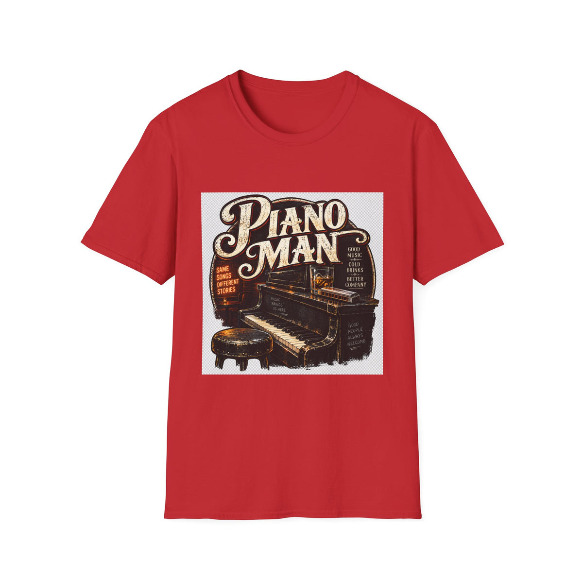 Piano Man Retro Bar - Classic Tee