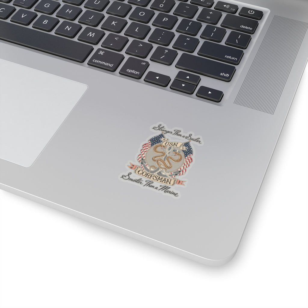 Corpsman Pride Crest - Kiss-Cut Sticker