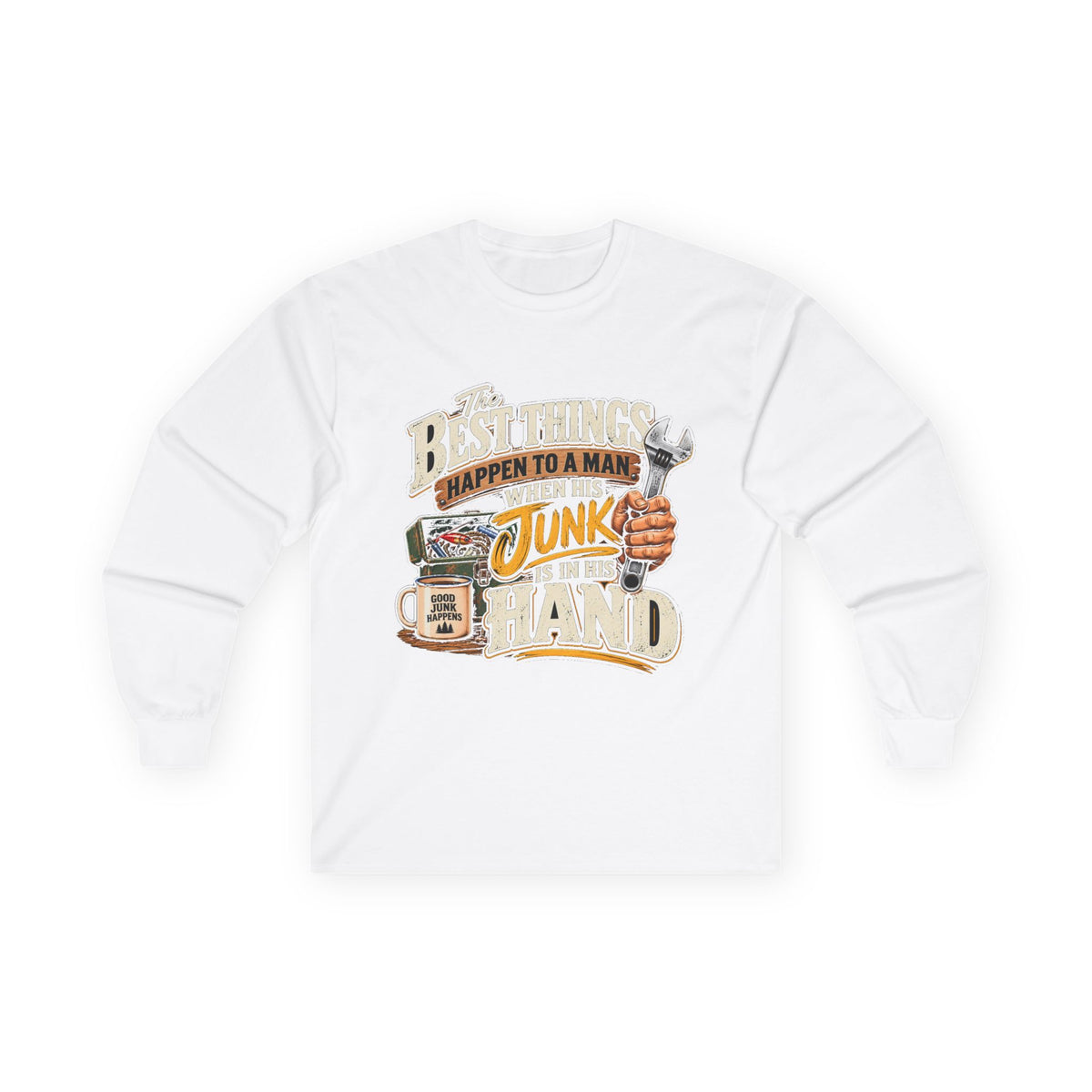 Best Things Happen in a Man's Hand - Unisex Ultra Cotton Long Sleeve Tee