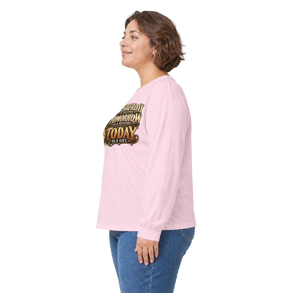 Yesterday Tomorrow Today - Transparent - Unisex Ultra Cotton Long Sleeve Tee